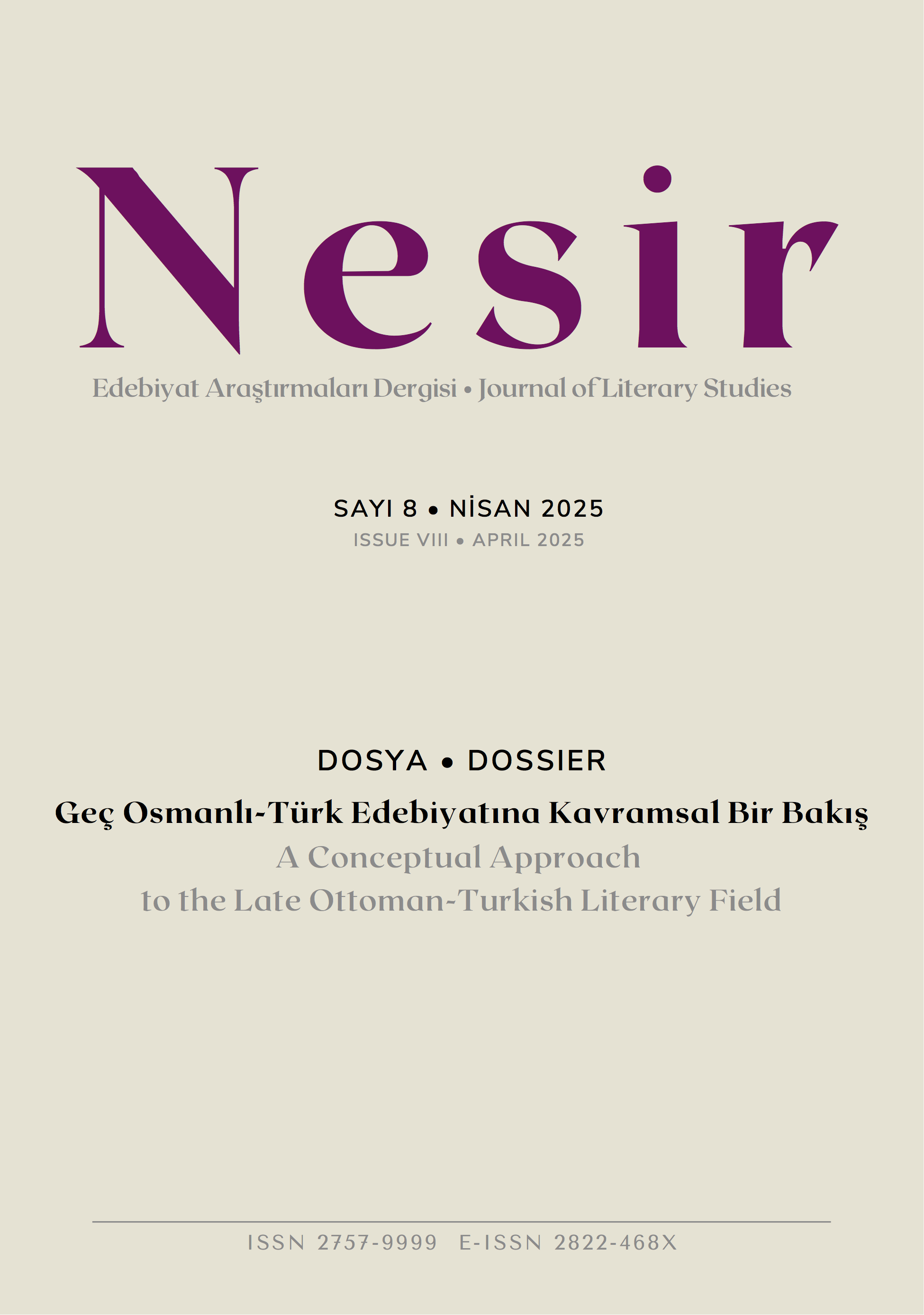 					Sayı 8 (2025): Nisan Gör
				